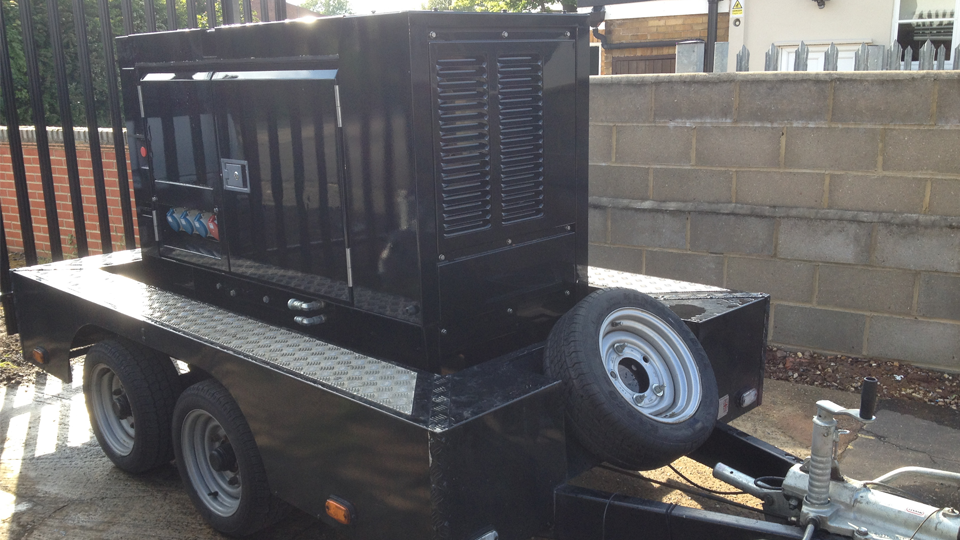 Somerset Stage Hire 20KVA Ultra Silent Road Towable Diesel Generator