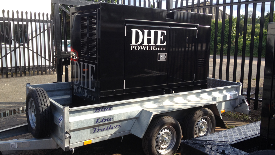 Somerset Stage Hire 60KVA Ultra Silent Road Towable Diesel Generator